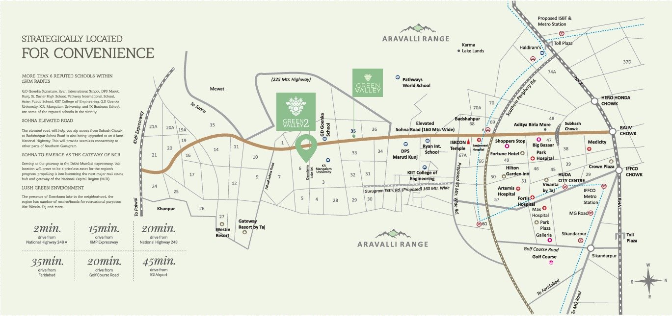 LID Nivasa Location Map – Sohna Gurugram